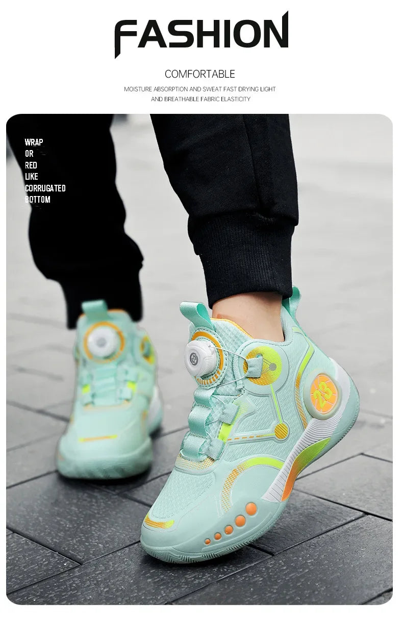 High Designer Basketball Shoes For Men Trend 2024 High Top Sneakers Brand Platform Non-slip Basketball Tennis Men Gym Shoes