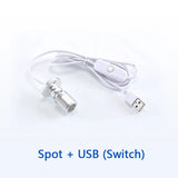 USB LED Spotlight 3W DC5V Jewelry Cabinet Showcase Counter Lamp Surface Mounted Ceiling Mini Spot Light USB 5V Interface