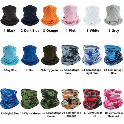 Turbante multiusos, bufanda de ciclismo, bandana para hombre y mujer, protector solar, seda de hielo, para pesca al aire libre, senderismo, mascarilla