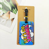 Let's Travel Luggage Label Men Travel Luggage Tag Boys Suitcase ID Address Holder Baggage Boarding Portable Suitcase Ticket