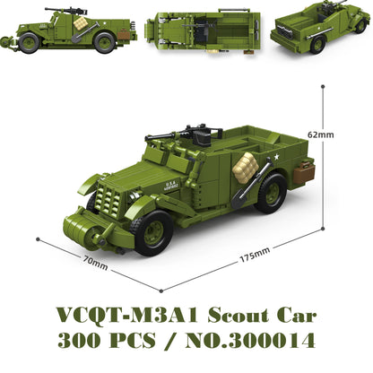 Military WW2 Tanks Tiger Sherman T34 Panzer Vehicle Airplane Army Soldier Weapons Model Building Block Brick Children Kids Toys