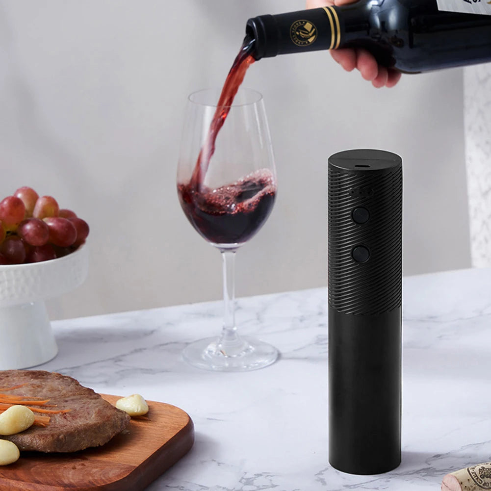 Rechargeable Electric Wine Opener Automatic Corkscrew Effortless Battery Powered Wine Bottle Tool for Home Kitchen Bar Parties