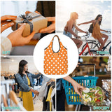 Custom Recycling Classic Black And White Polka Dot Shopping Bag Women Tote Bag Portable Grocery Shopper Bags
