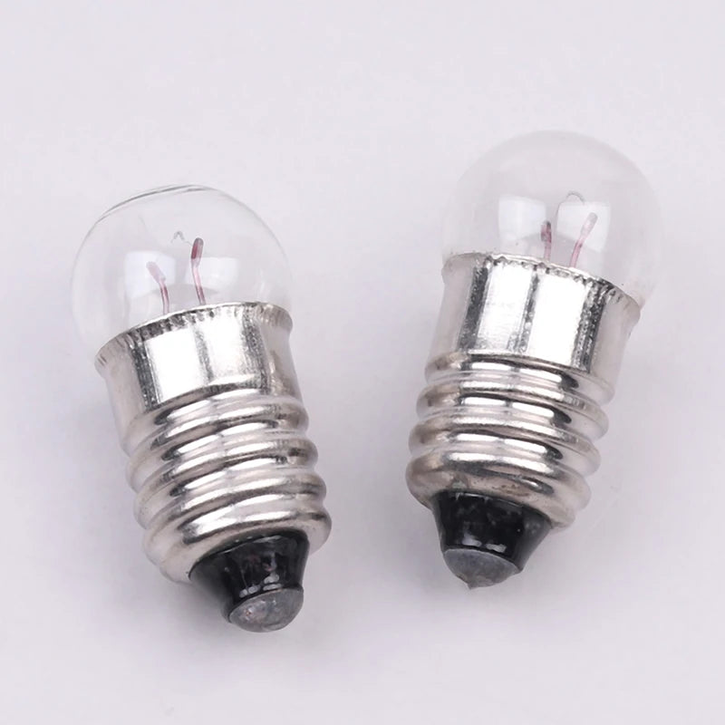 10PCS Miniature Round 0.3A 1.5V 2.5V 3.8V Small light cannon for student experiment Small Light Bulbs Beads
