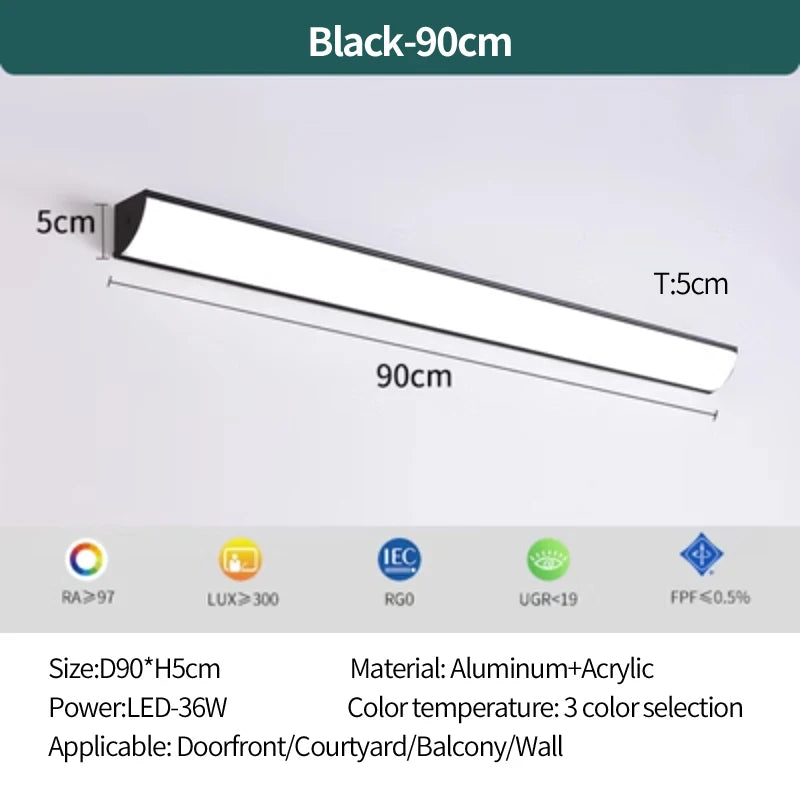 Outdoor wall lamp waterproof and rust proof hallway stairs garden walls balcony doors LED lights modern wall lights
