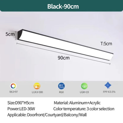 Outdoor wall lamp waterproof and rust proof hallway stairs garden walls balcony doors LED lights modern wall lights