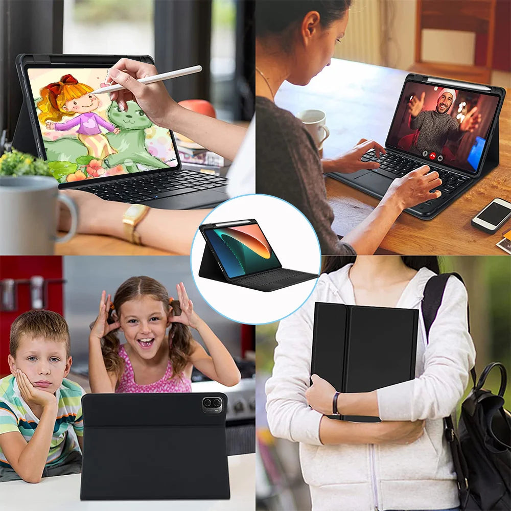 Keyboard Case for Xiaomi Mi Pad 6 Pro Keyboard Case For Redmi Pad SE 11 Inch 2023 Tablet Cover MiPad 5 Pro Case with Keyboard