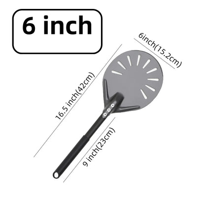 6&12 13 14  Inch Pizza Perforated Shovel Paddle Pizza Oven Turning Peel Hard  Anodized Pizza  Baking Kitchen Tool Spatula