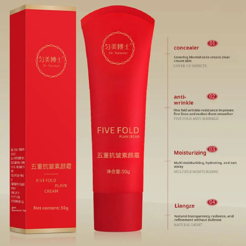 Five-fold BB Cream Concealing Moisturizing Hydrating Sun Protection Face Base Tone Oil Control Long-lasting Facial Makeup