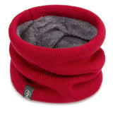 New Warm Neck Cover Neckerchief Winter Plush Muffler Woolen Knitting Fashion Solid Color Men Women Cold-proof Scarf Outdoors