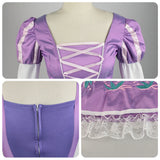 Movie Princess Rapunzel Dress Cosplay Costume Anna Dresses Outfit Suit Halloween Carnival Costume For Adult Women Girls
