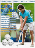 Caiton 50pcs 2-Layer Golf Balls - 332 Dimple, Max Distance, Spin Control, Durable, Precision - For Golf Training & Play