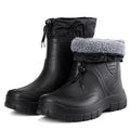 Winter Windproof Cotton Rain Boots Men Light Warm Ankle Rain Boots Fashion Black Slip On Rain Shoes Men Waterproof Work Boot2024 
