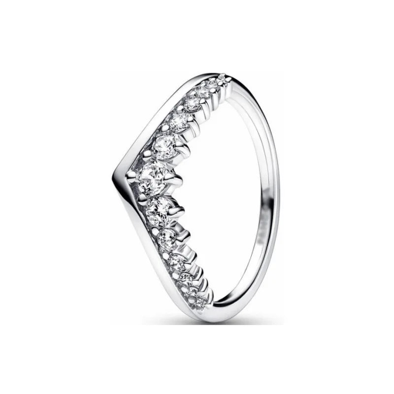 925 Sterling Silver Anéis Empilháveis para Mulheres, Coração Infinito, Esmalte Vermelho, Anel de Casamento, Jóias Presente, Original, Novo