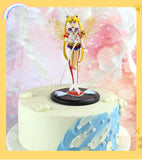 16CM Anime Sailor Moon Usagi Tsukino Figure PVC Cake Ornaments Doll Collection Toys Usagi Tsukino Action Figurine