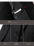 Traje de novio para boda 2025, corte entallado, 2 piezas (chaqueta y pantalón), transpirable (corbata incluida), ideal para padrinos de boda, fiestas y bailes de graduación.