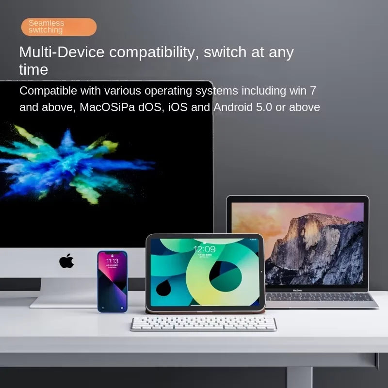 Teclado mágico inalámbrico con Bluetooth IXLIFE para iPad, portátil, ordenador de escritorio, Windows y Mac
