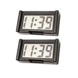 Mini Digital LCD Clock, Self-Adhesive Electronic Bracket Clock, Time and Day Display for Car Truck Dashboard, Auto Accessories