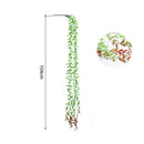 Artificial Plant Vines Wall Hanging Rattan Leaves Branches Outdoor Garden Home Decoration Plastic Fake Silk Leaf Green Plant Ivy