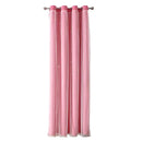 Kids Girls Bedroom Pink Curtains Star Cutout Blackout with White Sheer Pastel Nursery Window Curtain Panels for Living Room Home