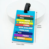 1PCS Luggage Tag Travel Cute Suitcase Luggage Tag Cartoon ID Address Holder Travel Baggage Label Accessories