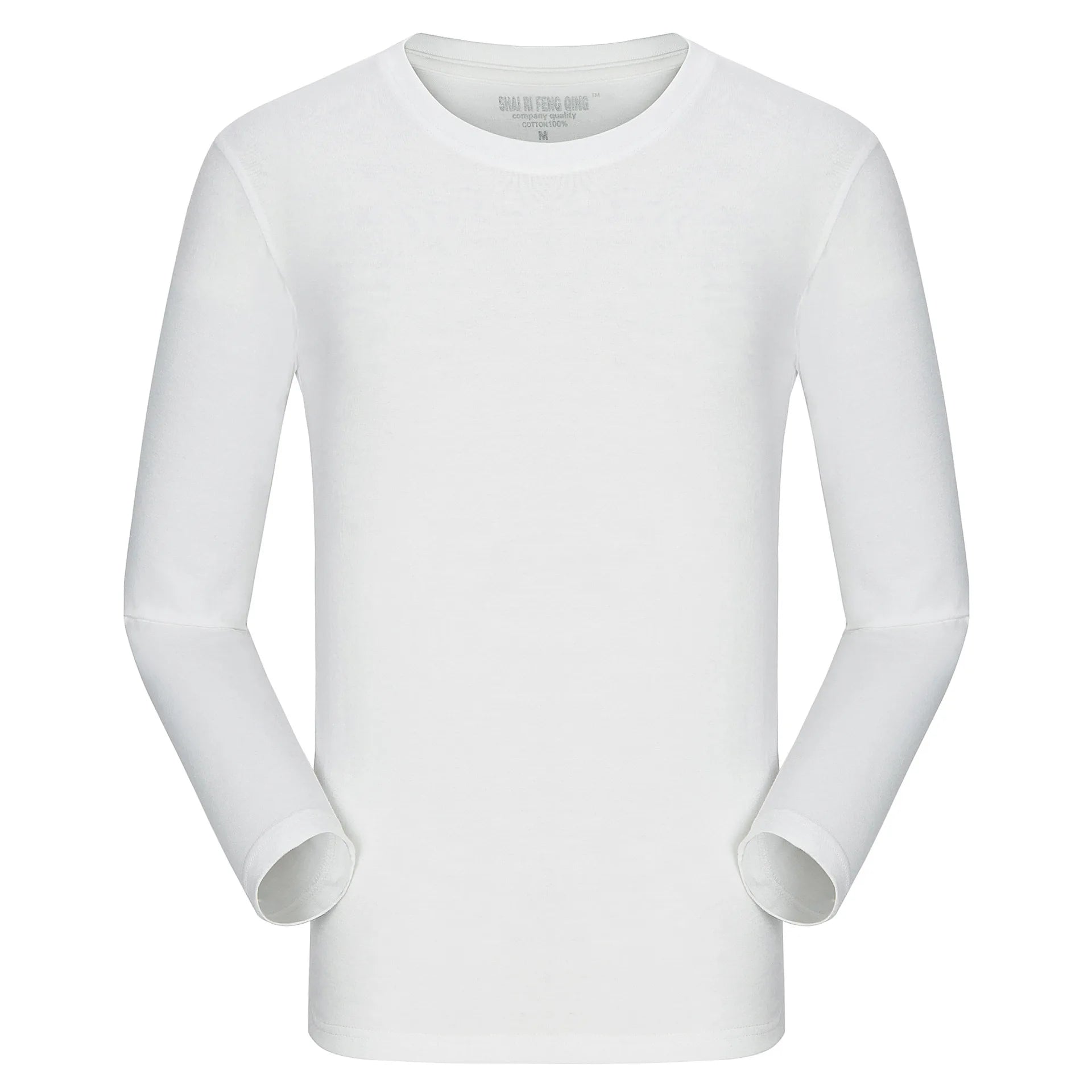MRMT Brand New Men's T-Shirt 100% Cotton Tshirts Crew Neck Long Sleeve Men T Shirt Tops Tees for Male Pure Cotton Man Clothing