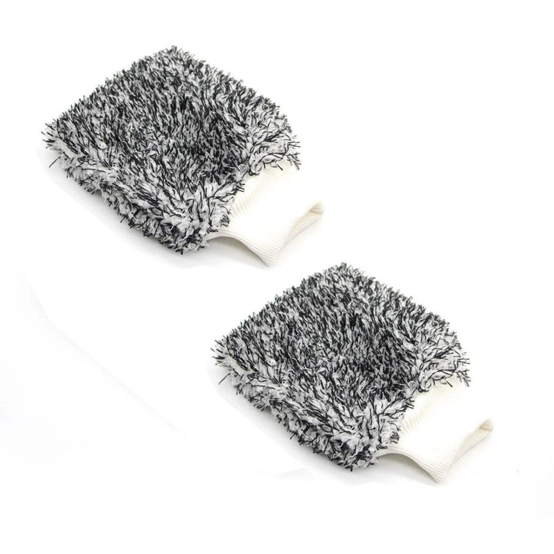 Guantes de limpieza de coche de microfibra suave de alta densidad, sin rayones, accesorios para vehículos 
