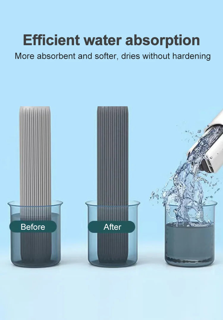 Powerful Squeeze Mini Mop Folding Home Cleaning Mops With Sponge Self-squeezing Floor Washing Mops Desk Window Car Clean Tools