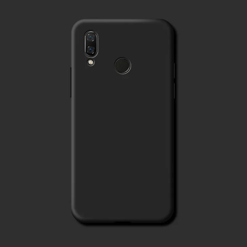 For Huawei P Smart 2019 Case Fundas Original Case Huawei P Smart 2019 Shockproof TPU Liquid Silicone Protective Phone Back Cover