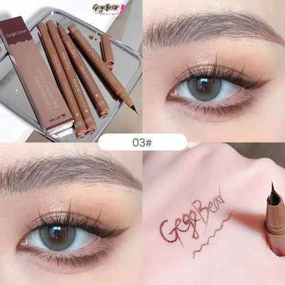 Gege Bear Liquid Eyeliner Pen Waterproof, Smudge-proof, Fast and Precise Makeup, Quick and Smooth Drying