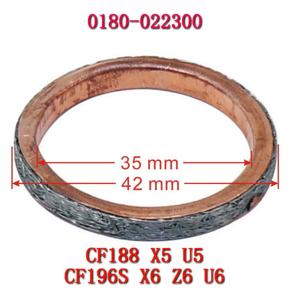 Gasket for Exhaust Pipe 0180-022300 For CFMoto 800cc ATV CF500 X5 CF600-C CF625-2 X6 CF800-2 X8 ENGINE 196S-B U6 CF188 500cc