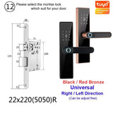 H4 Tuya Electronic Lock Wifi Smart Door Lock Fingerprint Lock Password IC Card Key USB Charge For Smart Home