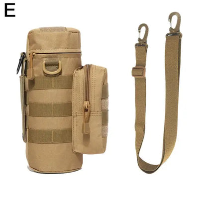 Molle Water Bottle Holder Bag, Hydration Carrier, Kettle Pouch with Strap, Fits up to 32oz, Fit for Hiking, Fishing 