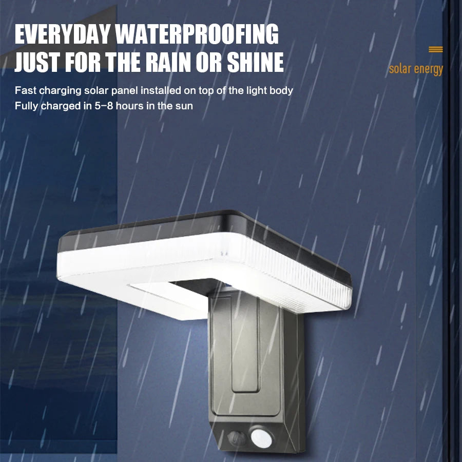 New Outdoor Solar Sensor Wall Light Folding  Light 3 Modes 120°  Adjustable Waterproof Courtyard Corridor Balcony Outdoor