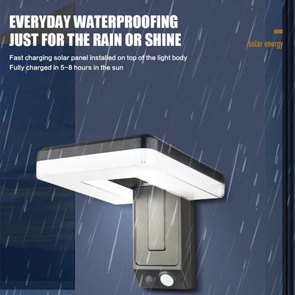 New Outdoor Solar Sensor Wall Light Folding  Light 3 Modes 120°  Adjustable Waterproof Courtyard Corridor Balcony Outdoor
