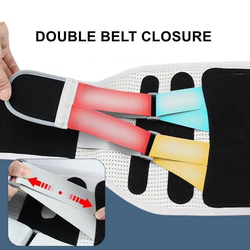 Lumbar Support Belt for Disc Herniation, Orthopedic Strain, and Pain Relief. Back Posture Corset, Spine Decompression Brace