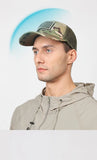 Black Mesh - Backed Baseball Cap with American Flag Patch - Stylish and Patriotic Accessory