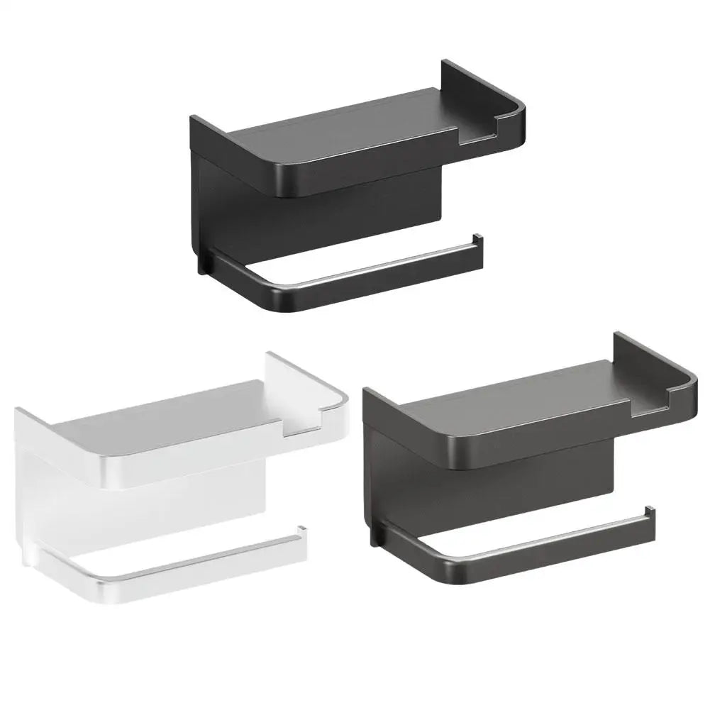 Portarrollos de papel higiénico de pared, de plástico grueso y resistente al óxido, para baño y cocina.