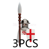 MOC Medieval Building Blocks Castle Knight Western Cowboy Historical Army Cavalry Horse Soldier Gun Kid Toy Gift Brick DIY S040