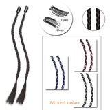 Synthetic 2pcs Braid Wig With Strong BB Clip Lightweight Box Braid Ponytail Hair Piece for Women