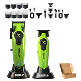 BRDCLIP New White Professional FA1C-T-609 Barber Hair Clipper Set Men's 10000RPM Electric Shaver Hair Trimmer Barbershop Tools
