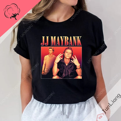 JJ Maybank T-shirt Men's Aesthetic Graphic Pogue Life T-shirt Unisex Vintage Harajuku Loose Stylish Casual 100% cotton Shirt