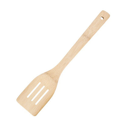 Espátula antiadherente para sartén de bambú natural, cuchara, utensilios de cocina, pala para wok, accesorios de cocina