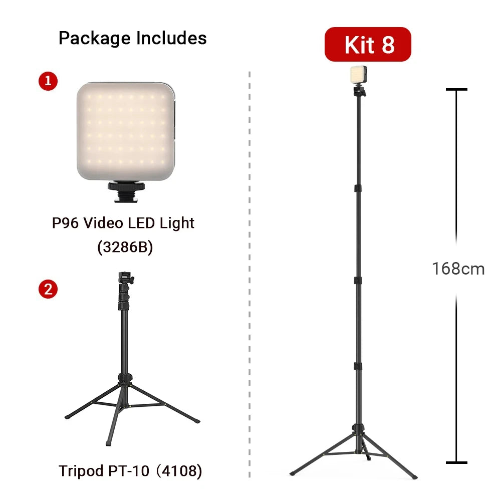 SmallRig Video Light, Portable Camera Light,96 LED Beads for Photography Video Lighting, Rechargeable 2200mAh CRI 95+ 2700-6500K