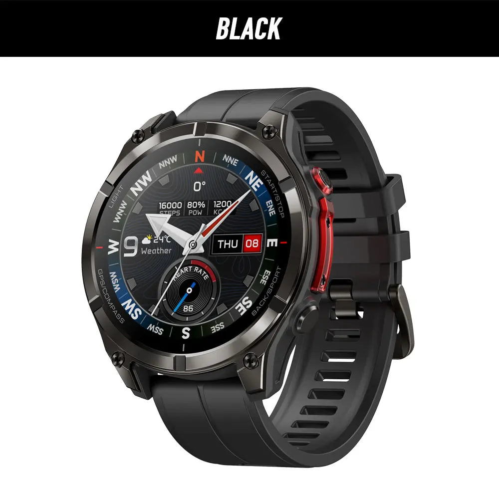 2026 Zeblaze Stratos 4 Pro Gps Smart Watch 1.43'' Amoled Display Dual Color Flashlight Music Storage 170+ Exercise Modes Smartwatch