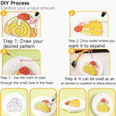 Magic Puffy Paint, 3D Drawing Magic Canvas Sponge, Texture Painting Kit, DIY Bubble Drawing Pens Art Supplies Crafts For Kids