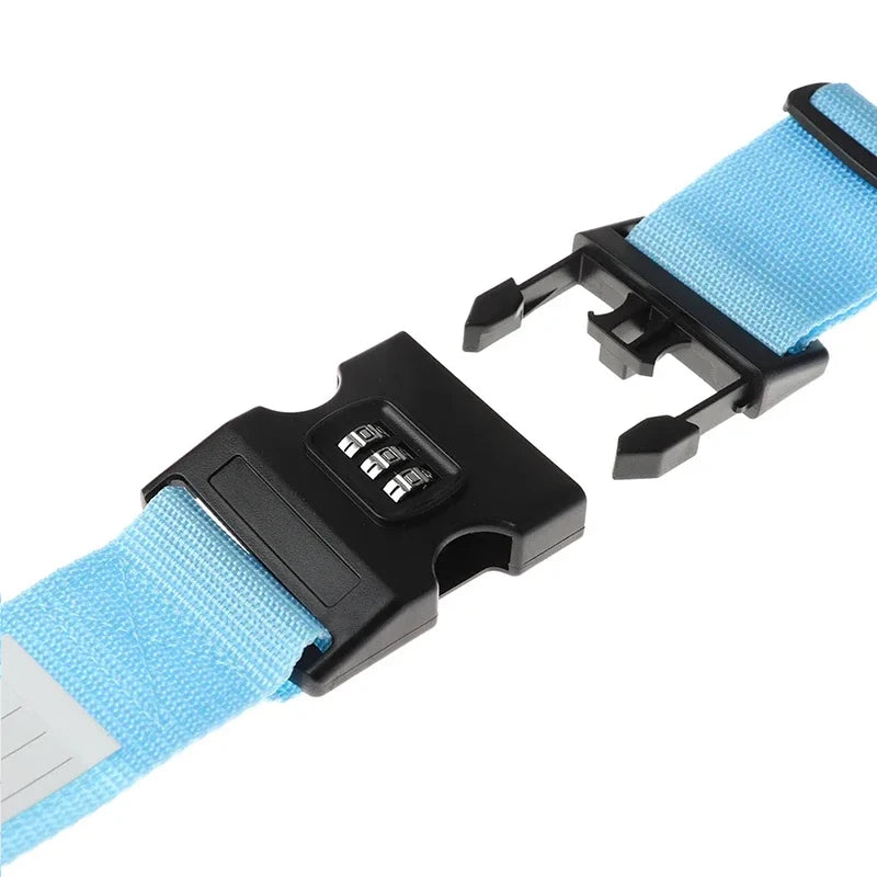 Luggage Strap Anti-theft Luggage Buckle Password Adjustable Bundling Packing Baggage Belt Suitcase Trunk Belts Bag Accessories