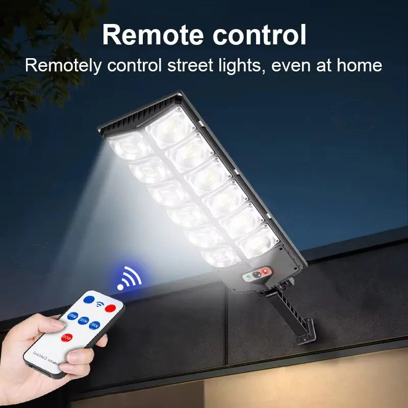 7700LM Solar Led Light Outdoor Most Powerful Outdor Solar Lamp 720 LED 3Mode Remote Control Waterproof Light Garden Street Lamp