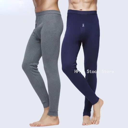 Ropa interior cálida de invierno para hombre, mallas de algodón ajustadas, Calzoncillos largos de talla grande, ropa interior cálida, ropa interior térmica para hombre