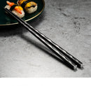 5Pairs Janpanese Reusable Chopsticks Black Sushi Sticks For Food Noodles Alloy Chinese Korean Chopsticks Kitchen Tableware